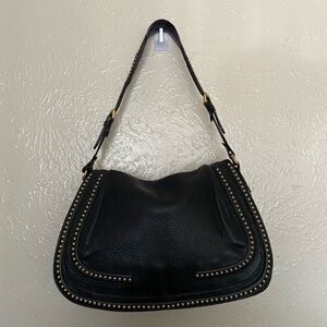 ETRO STUDDED BAG IN DEEP ONYX
